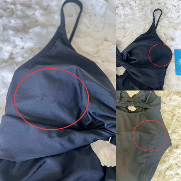 NWT Women's Twist Front Cutout One Piece Swimsuit SIZE MEDIUM - Picture 13 of 17